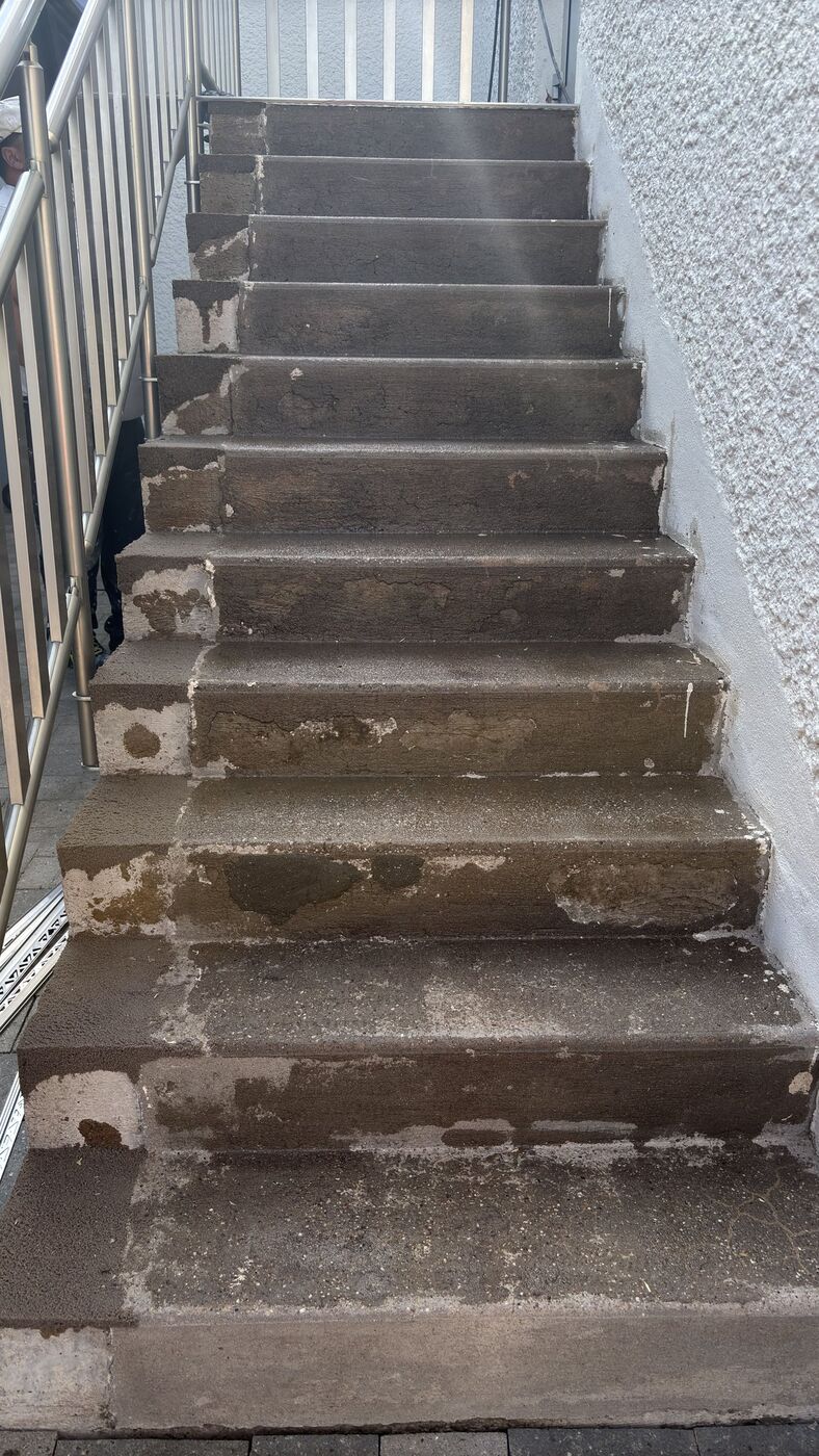Escalier avant renovation